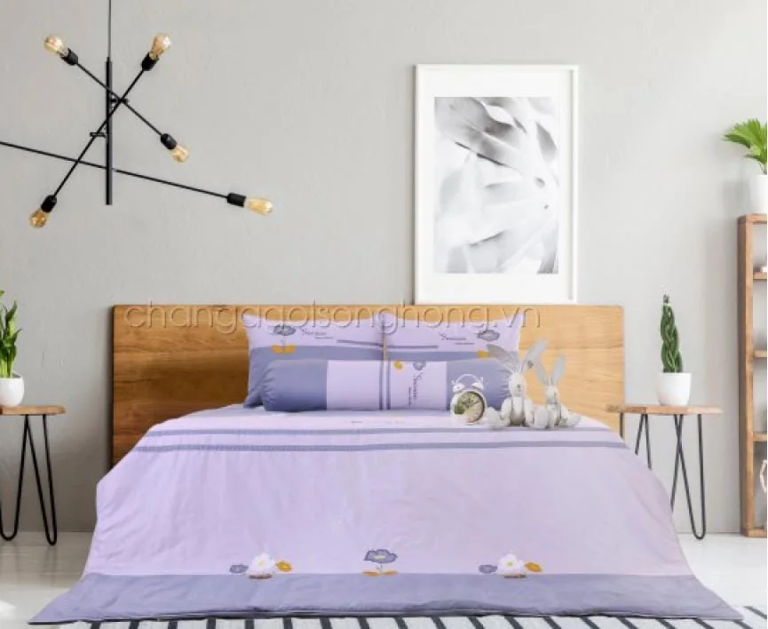 h19-062 Bộ chăn ga gối Sông Hồng Home H19 – 062