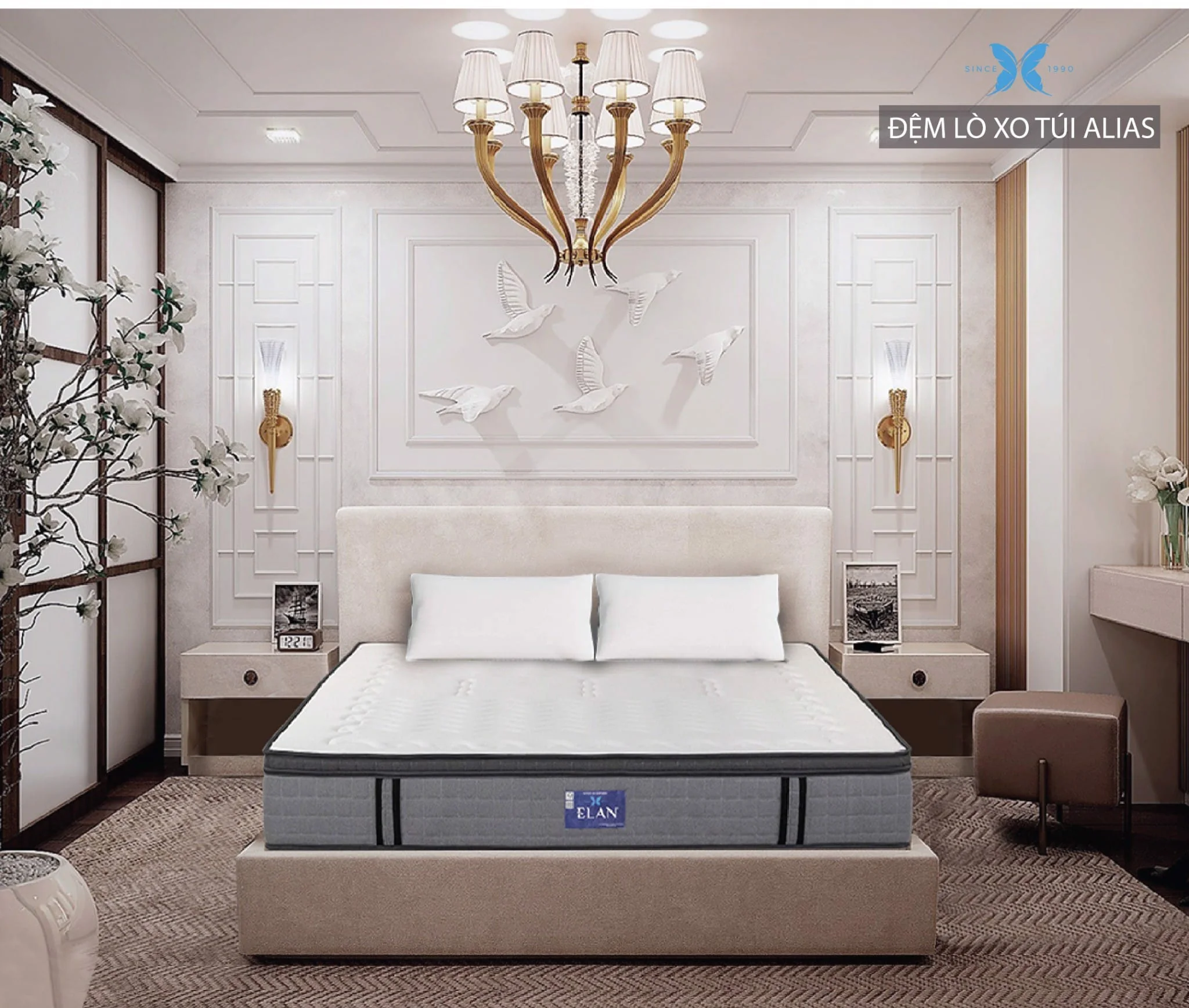demtot Đệm lò xo cao cấp Alias 27cm